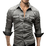 Pollogie™ Denim Button-Down Shirt