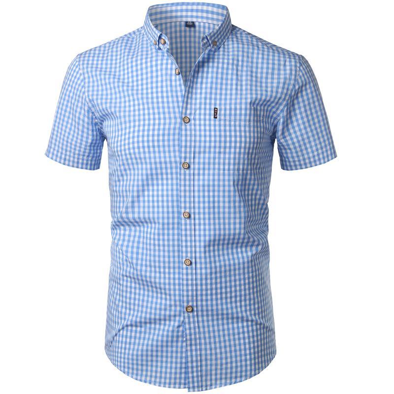 Pollogie™ Checkered Button-Down Shirt