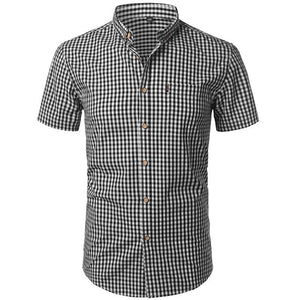 Pollogie™ Checkered Button-Down Shirt