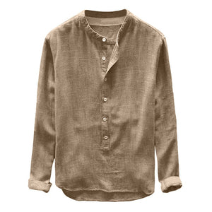 Pollogie™ Henley Collar Shirt