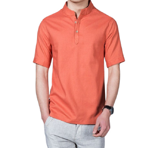 Pollogie™ Short Sleeve Linen Blend Shirt