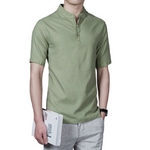 Pollogie™ Short Sleeve Linen Blend Shirt