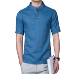 Pollogie™ Short Sleeve Linen Blend Shirt
