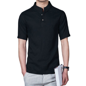 Pollogie™ Short Sleeve Linen Blend Shirt