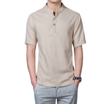 Pollogie™ Short Sleeve Linen Blend Shirt