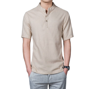 Pollogie™ Short Sleeve Linen Blend Shirt