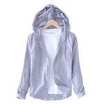 Pollogie™ Hensley Linen Blend Hooded Shirt