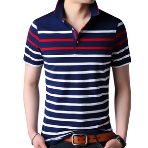 Pollogie™ Classic Striped Polo Shirt