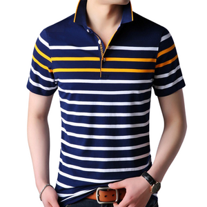Pollogie™ Classic Striped Polo Shirt