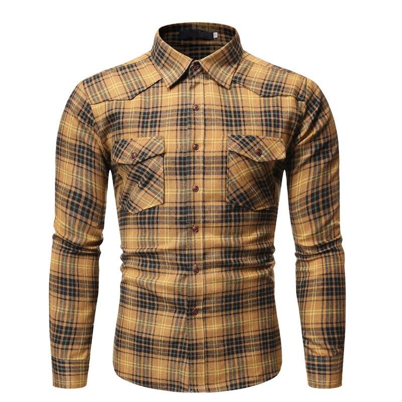 Pollogie™ Checkered Long Sleeve Button Shirt