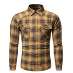 Pollogie™ Checkered Long Sleeve Button Shirt