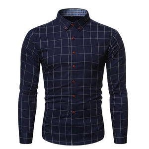 Pollogie™ Fashionable Checkered Button Shirt