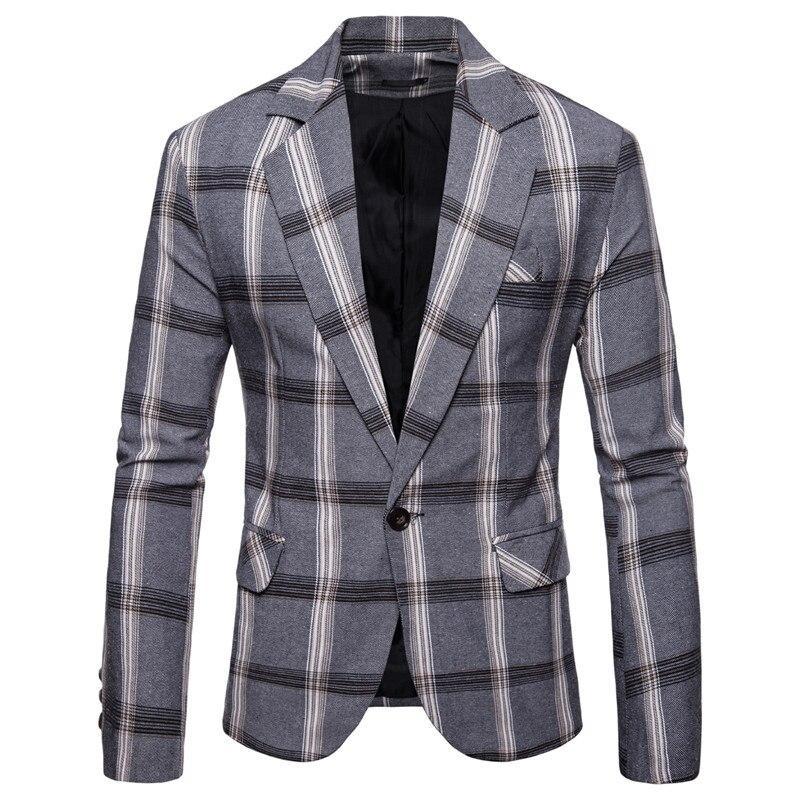 Pollogie™ Plaid Modern Fit Blazer