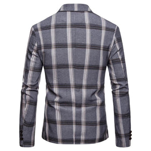 Pollogie™ Plaid Modern Fit Blazer
