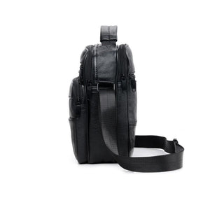 Pollogie™ Leather Black Crossbody Bag