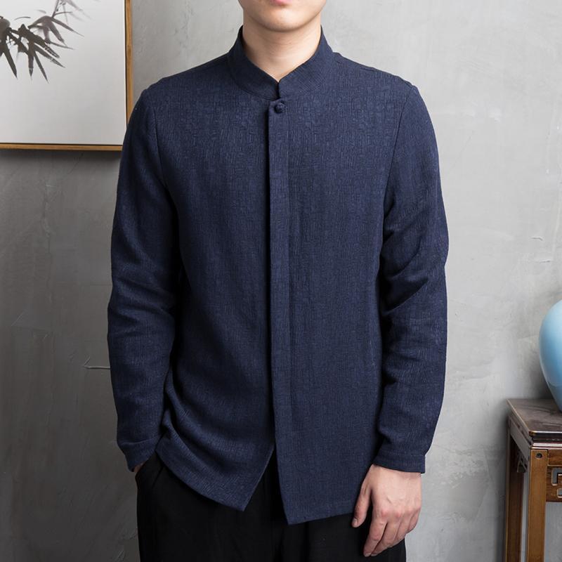 Pollogie™ Summer Long Sleeve Linen Blend Shirt