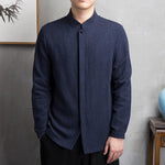 Pollogie™ Summer Long Sleeve Linen Blend Shirt