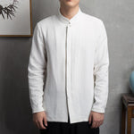 Pollogie™ Summer Long Sleeve Linen Blend Shirt