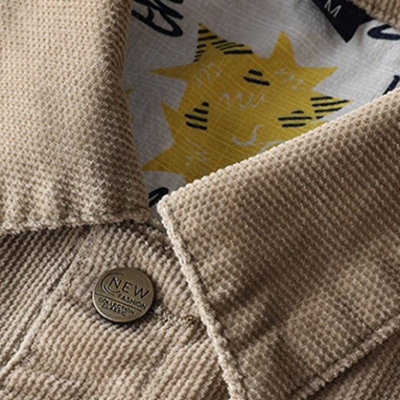 Pollogie™ Loose Fit Corduroy Jacket