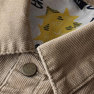 Pollogie™ Loose Fit Corduroy Jacket