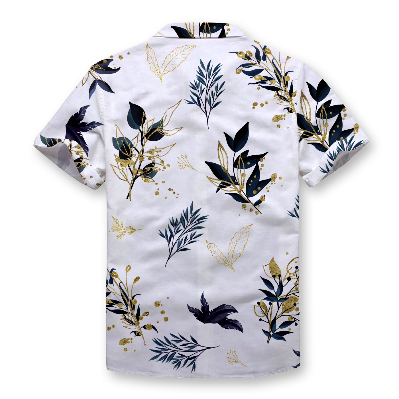 Pollogie™ Golden Leaves Button Shirt