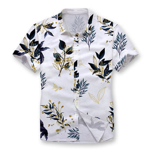 Pollogie™ Golden Leaves Button Shirt