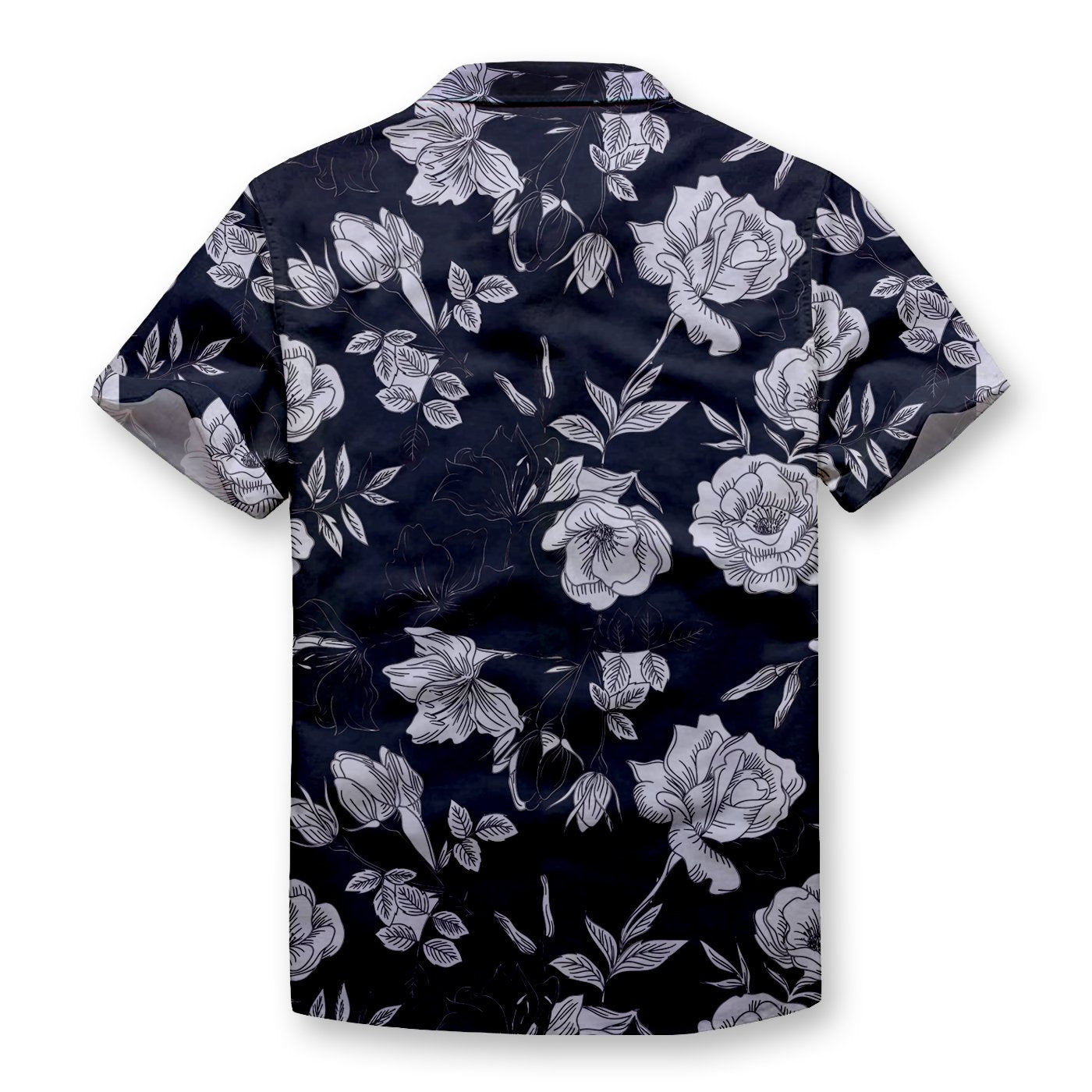 Pollogie™ Silver Flowers Button Shirt
