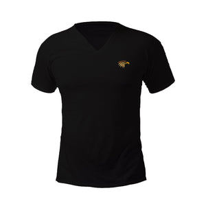 Pollogie™ Eagle Embroidered V-Neck T-Shirt