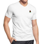 Pollogie™ Watermelon Embroidered V-Neck T-Shirt