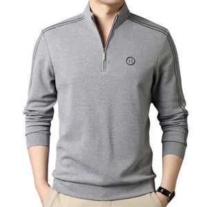 Pollogie™ Long Sleeved Zipper Collar Shirt