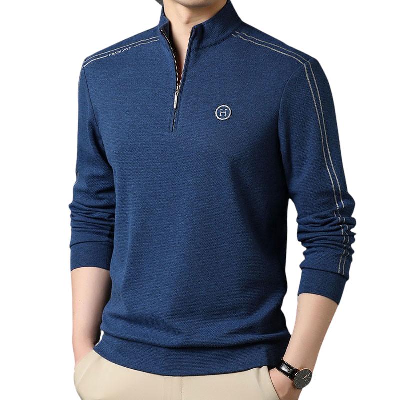 Pollogie™ Long Sleeved Zipper Collar Shirt