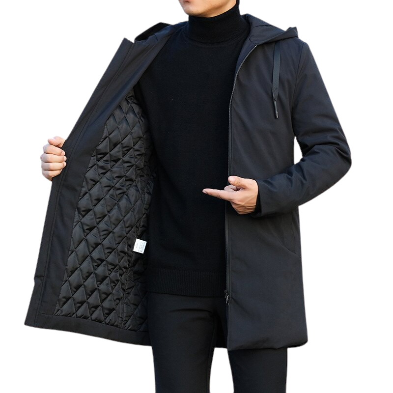 Pollogie™ Hooded Windbreaker Trench Coat