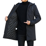 Pollogie™ Hooded Windbreaker Trench Coat