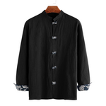 Pollogie™ Long Sleeve Mandarin Button Shirt
