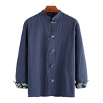 Pollogie™ Long Sleeve Mandarin Button Shirt