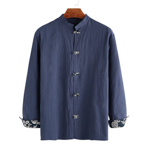 Pollogie™ Long Sleeve Mandarin Button Shirt