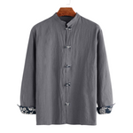 Pollogie™ Long Sleeve Mandarin Button Shirt