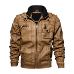 Pollogie™ Leather Motorcycle Jacket