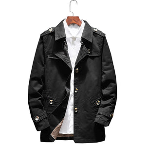 Pollogie™ Elegant Wide-Lapel Overcoat