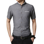 Pollogie™ Mandarin Collar Formal Shirt