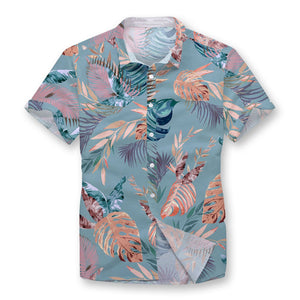 Pollogie™ Chromatic Hibiscus Button Shirt