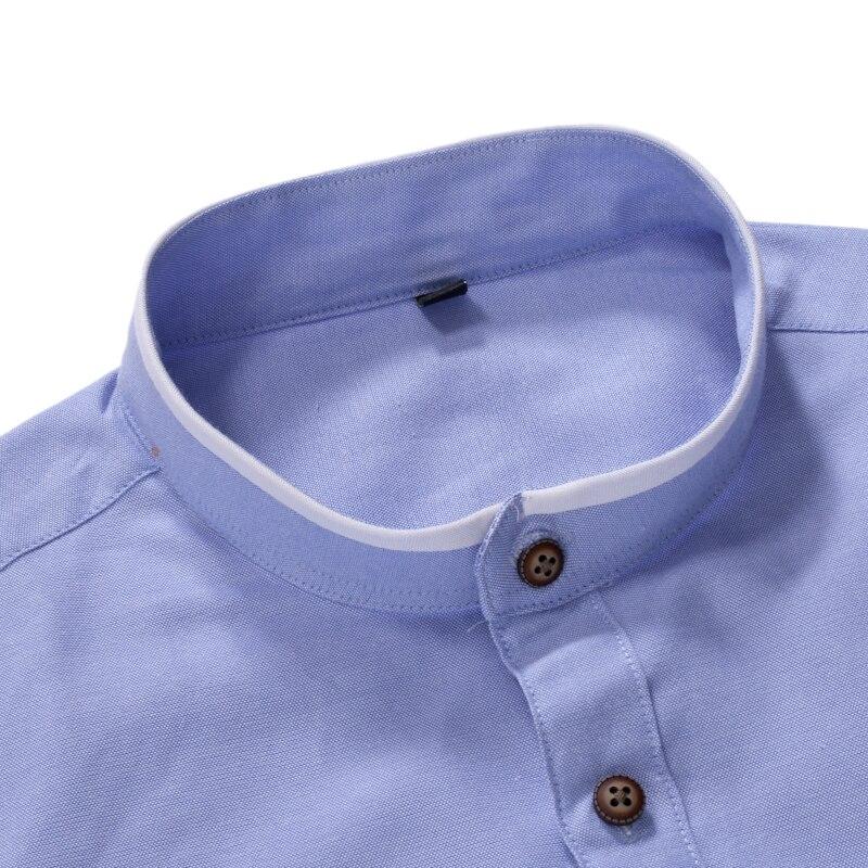 Pollogie™ Casual Mandarin Collar Long Sleeve Shirt