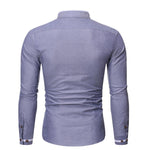 Pollogie™ Casual Mandarin Collar Long Sleeve Shirt