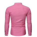 Pollogie™ Casual Mandarin Collar Long Sleeve Shirt