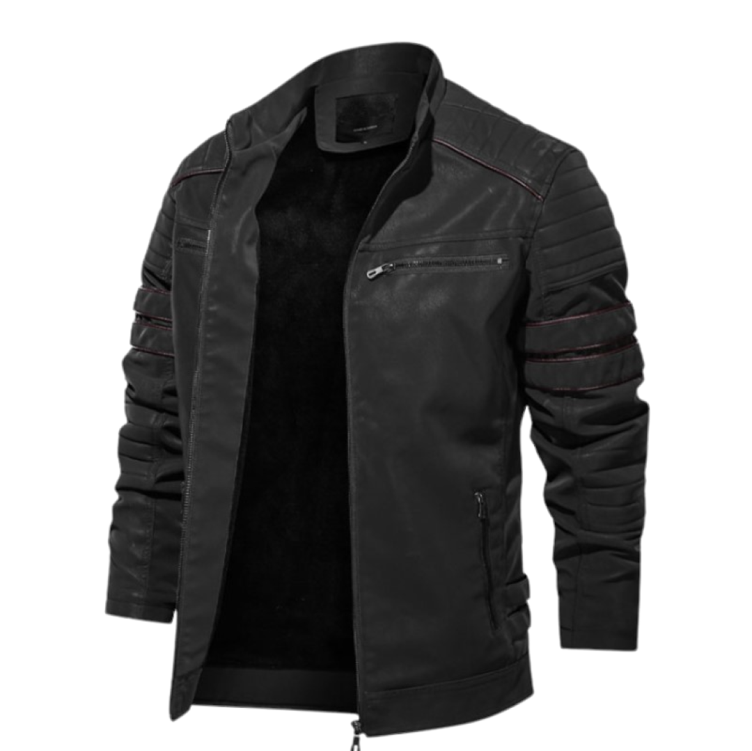 Pollogie™ Zipper Leather Jacket