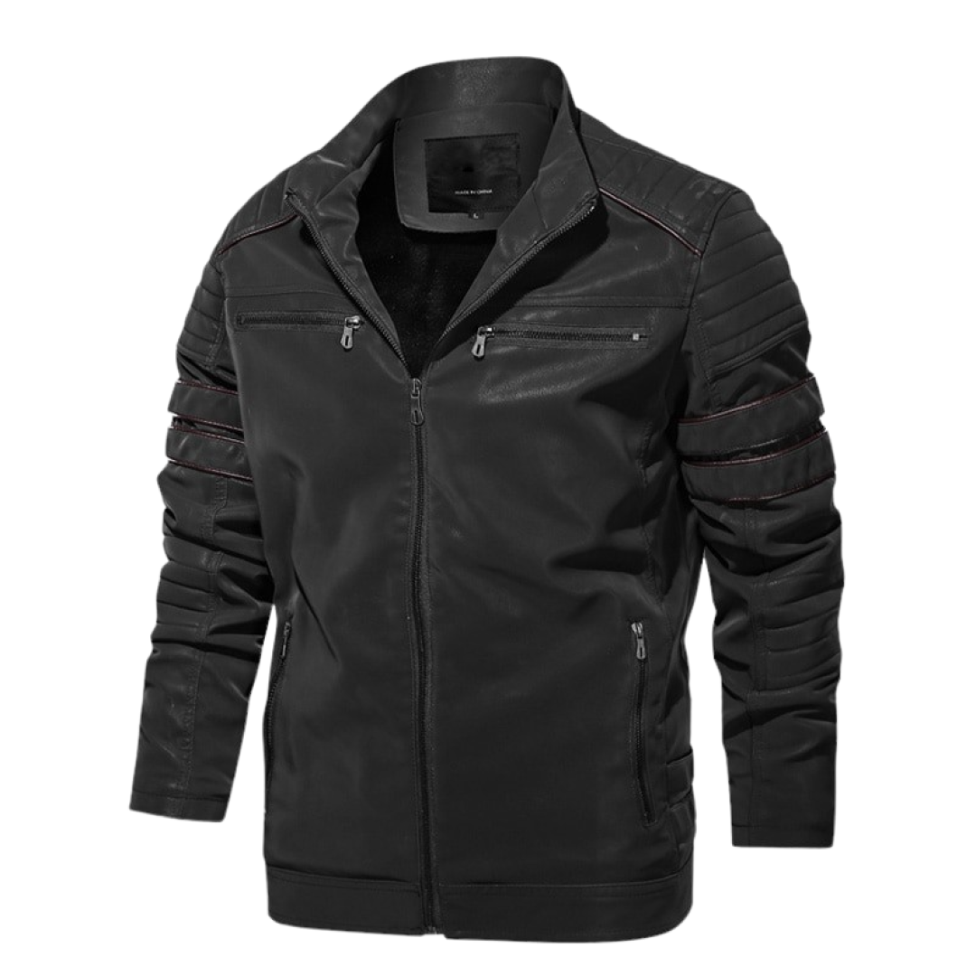 Pollogie™ Zipper Leather Jacket