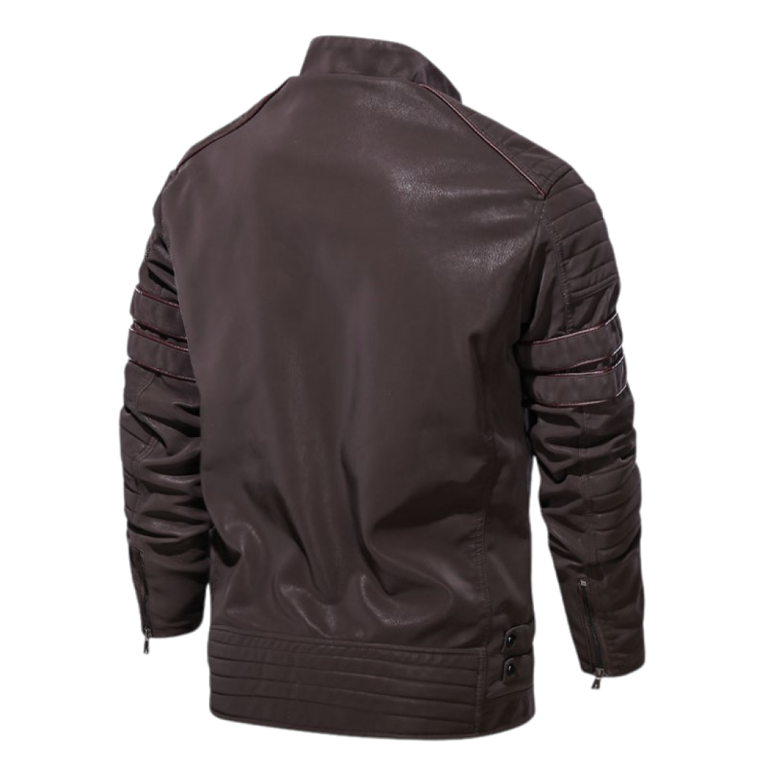 Pollogie™ Zipper Leather Jacket