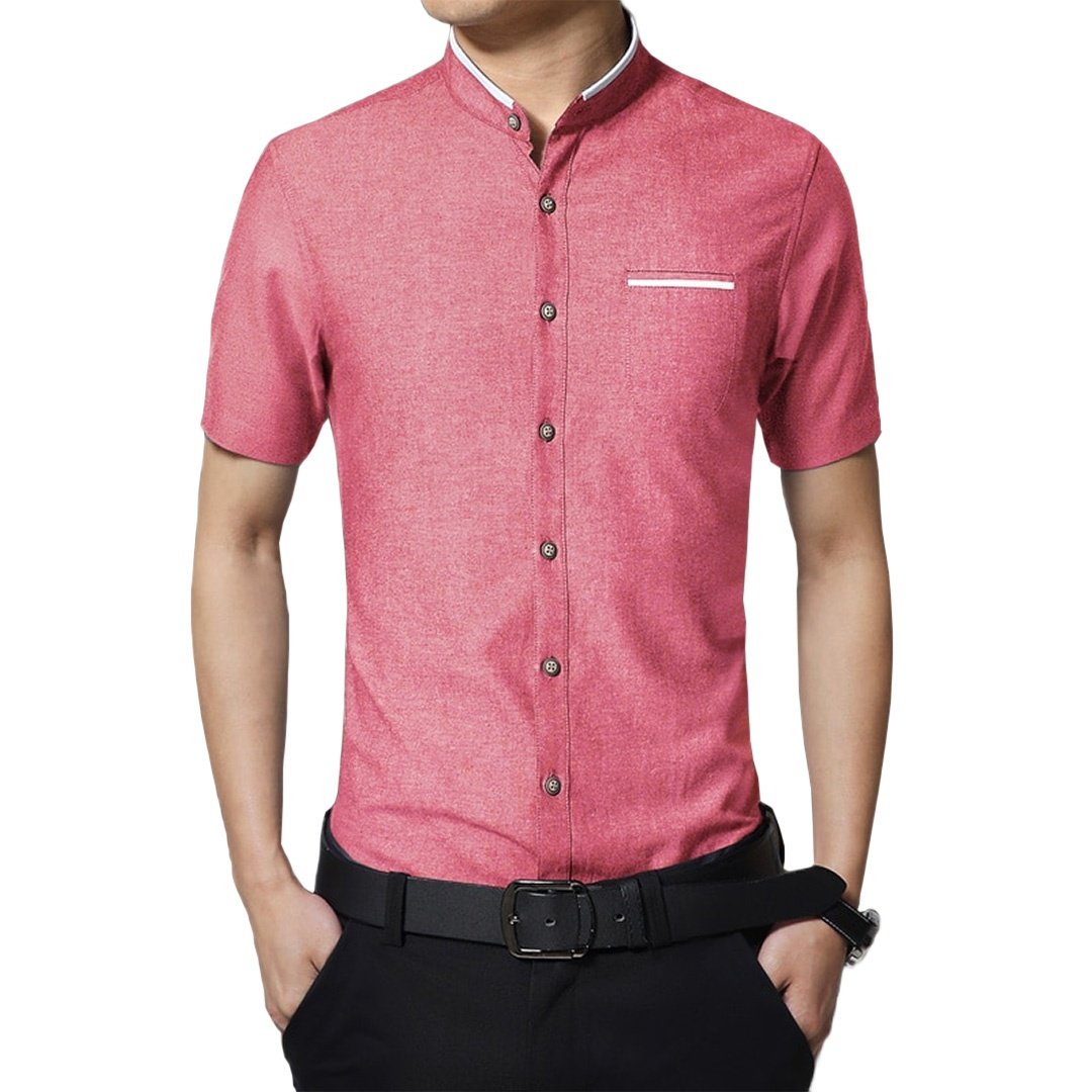Pollogie™ Mandarin Collar Formal Shirt