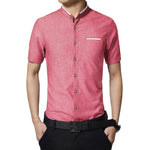 Pollogie™ Mandarin Collar Formal Shirt