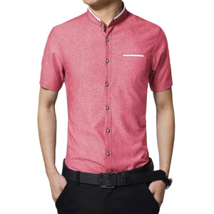 Pollogie™ Mandarin Collar Formal Shirt